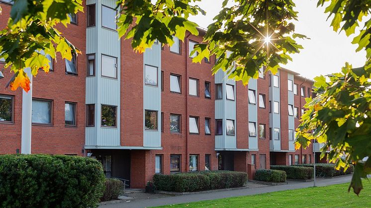 Arbetet med nytt klimatskal och energieffektiv ventilation i bostadsområdet Nergården i Askim pågår. 