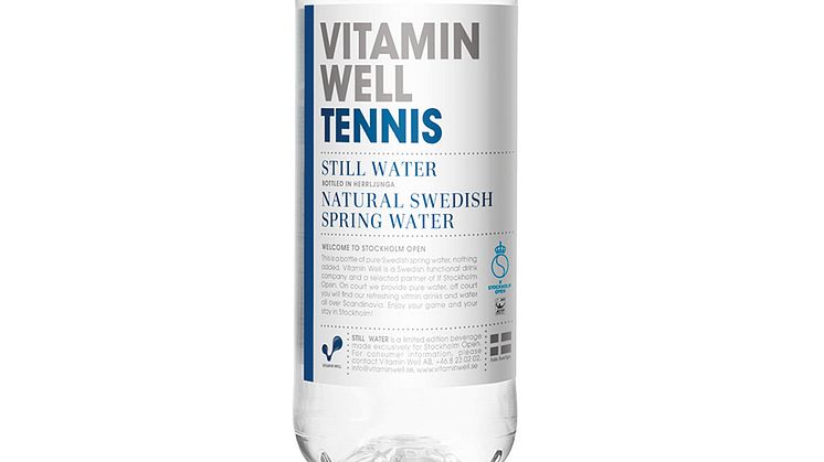 Vitamin Well är officiell dryckesleverantör till If Stockholm Open för 6:e året i rad