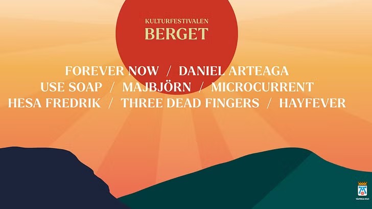 Kulturfestivalen Berget. Line-up för kvällen.