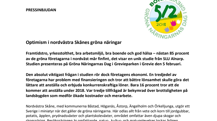Optimism i nordvästra Skånes gröna näringar