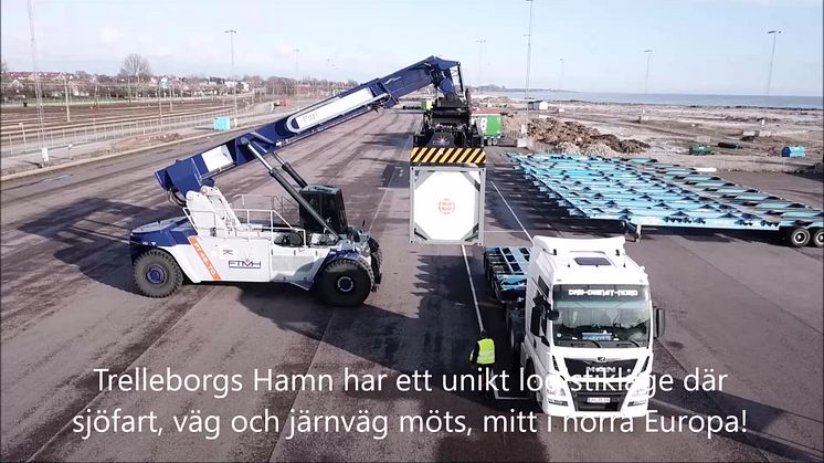 Film - Intermodal järnvägstrafik i Trelleborgs Hamn