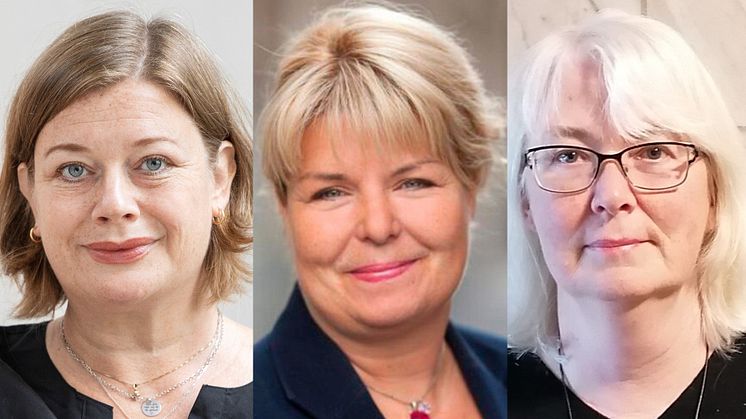 Fr v Malin Ragnegård, Kerstin Wallentin och Lise-Lott Fjell.