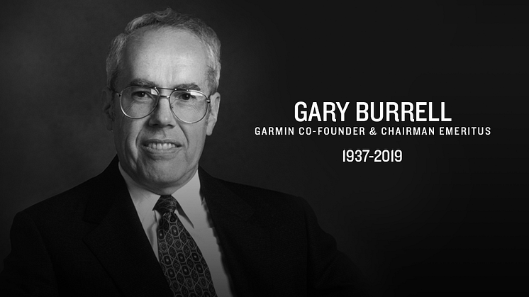 Gary Burrell – medgrundare av Garmin® har gått bort