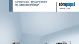 Katalog: Kompletta EC-lågenergifläktar för fastighetsventilation