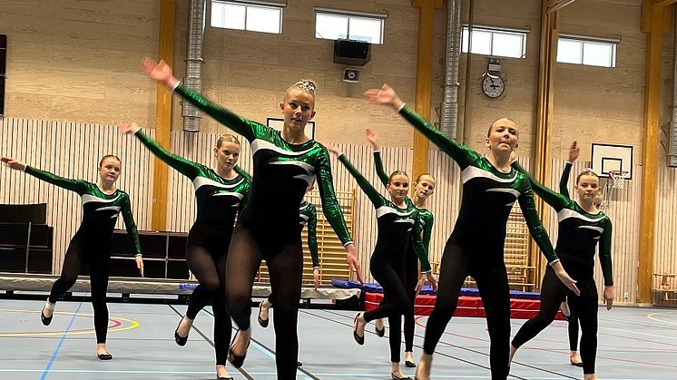 Askersunds gymnastiförening är en av kommunens många föreningar. Här har några av deras gymnaster uppvisning i samband med invigningen av Närlunda Arena i februari 2024.