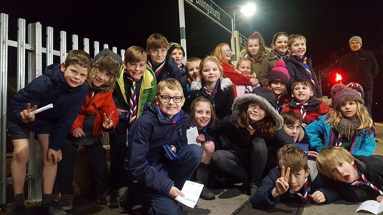 Billingshurst Cubs visit their local station as part of Southern's massive Go-Learn scheme