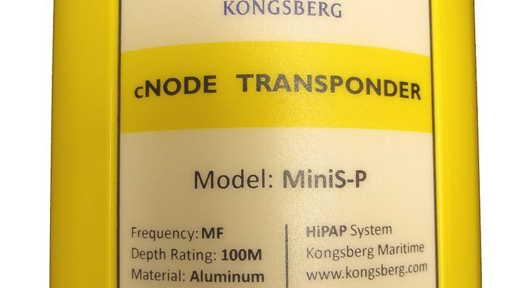 The latest models in Kongsberg Maritime's cNode MiniS range include internal pressure sensors