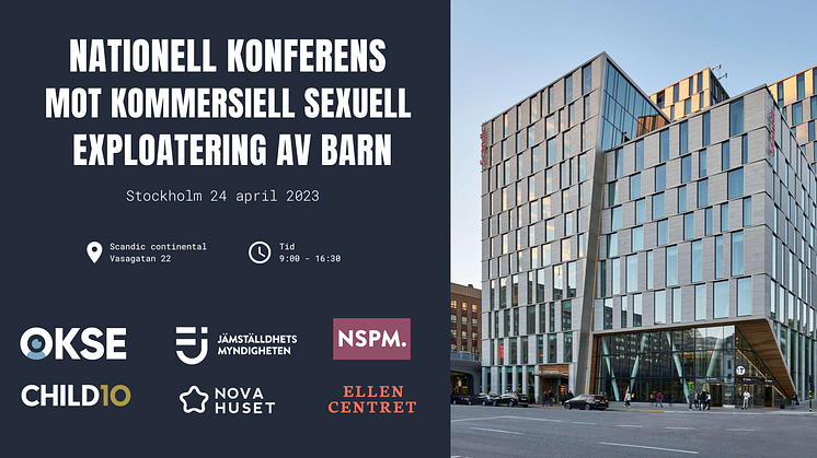 1-2 elever i varje årskurs 9 och på gymnasiet som har blivit utsatt för kommersiell sexuell exploatering. Den 24 april anordnas den första nationella konferensen i sitt slag för att uppmärksamma problemet.