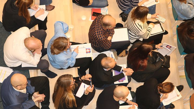 Deltagarna i medborgarrådet har träffats vid totalt nio tillfällen, varav två helger på en skola i Stockholmsområdet. Foto: Curt Gervich, Stockholm Resilience Centre