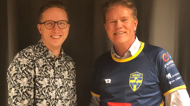 Robin Backström, vd YLDR och Tony Wickenberg, ny delägare