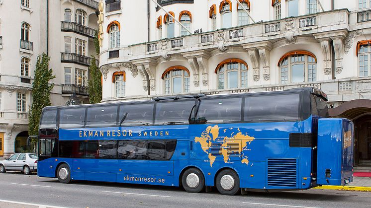 EkmanResor lanserar 1st Bussness Class – en specialbyggd exklusiv turistbuss