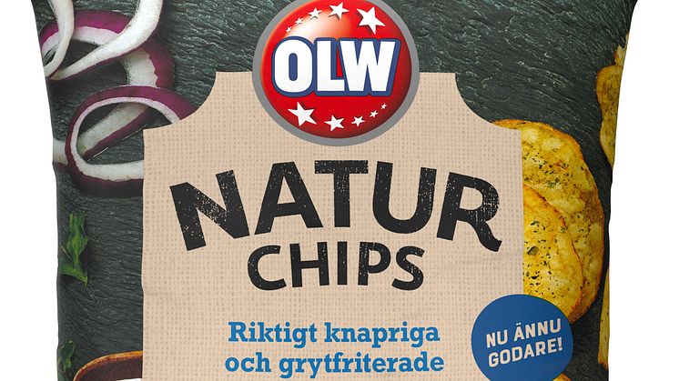 OLW Naturchips Gräddfil & Lök