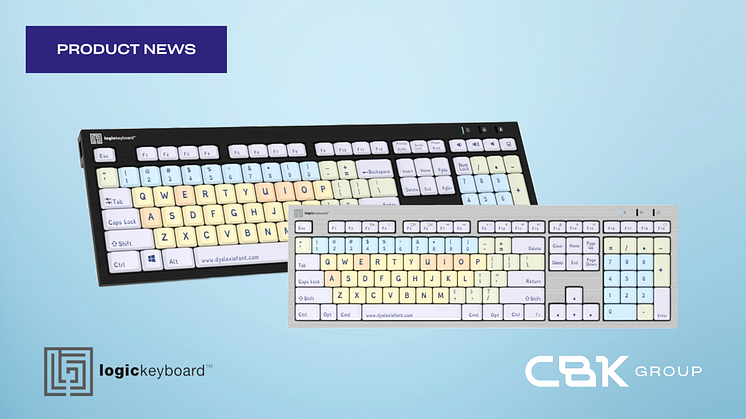 Reading with dyslexia?﻿ LogicKeyboard have developed a Dyslexia Keyboard to support dyslexic users. Available for purchase at CBK.