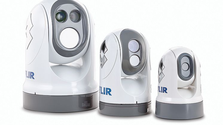 From left: the FLIR M400, M-Series Next Generation and M100/M200 cameras