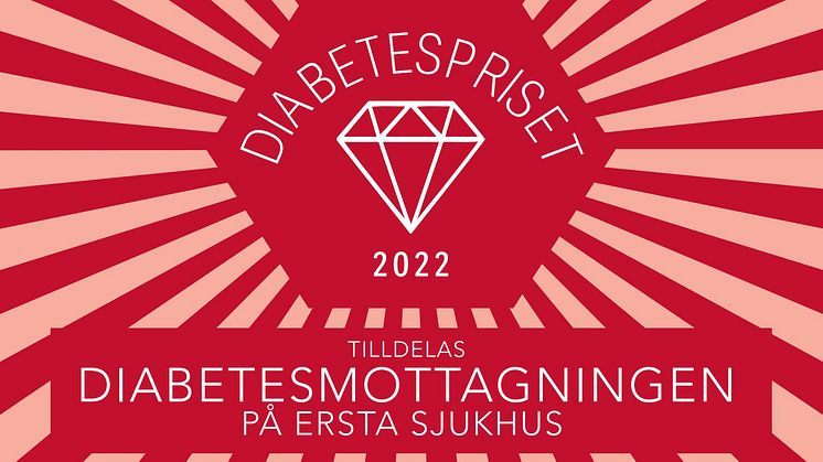 Diabetespriset 2022 till Ersta sjukhus