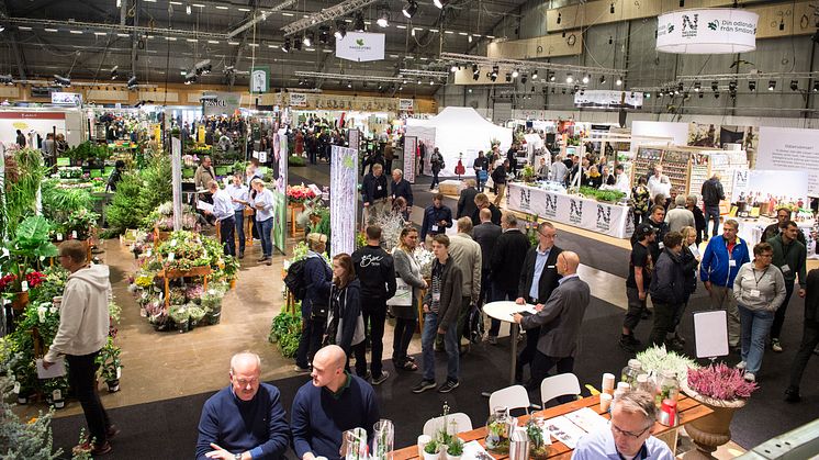 Nyhetssläpp och handel i fokus under Elmia Garden 2016.