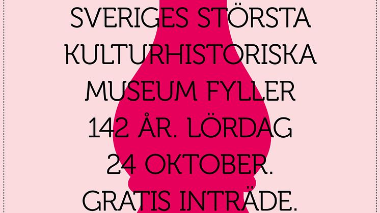 Öppet hus på Nordiska museet lördag 24 oktober