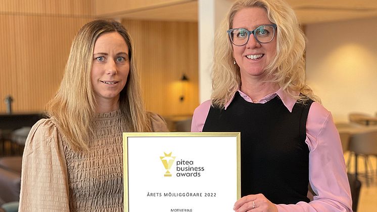 Emma Nyström, kommunikatör Wibax och Annica Pettersson, HR-chef Wibax Foto: Sara Holm