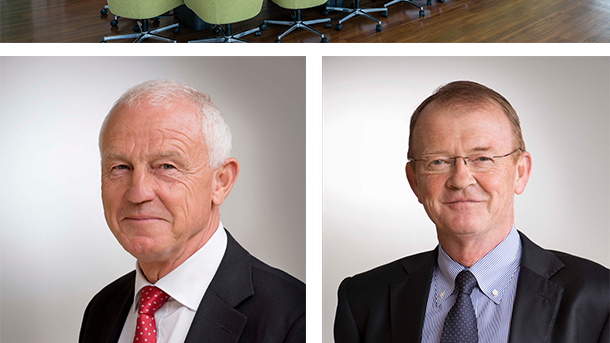 In the picture: on top - Camfil board room, bottom left - Jan Eric Larson, bottom right - Alan O’Connell 