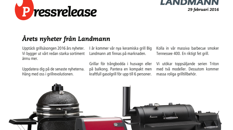 Årets nyheter från Landmann