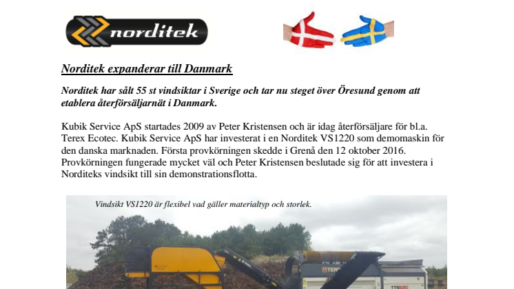 Norditek expanderar till Danmark