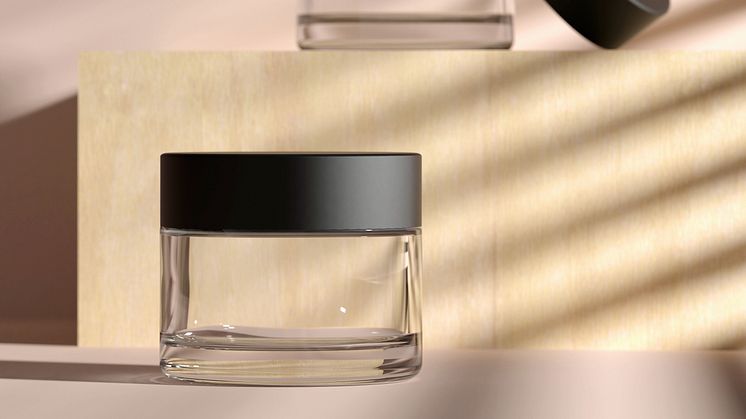 Glass_jar_with lid made of Sulapac Luxe