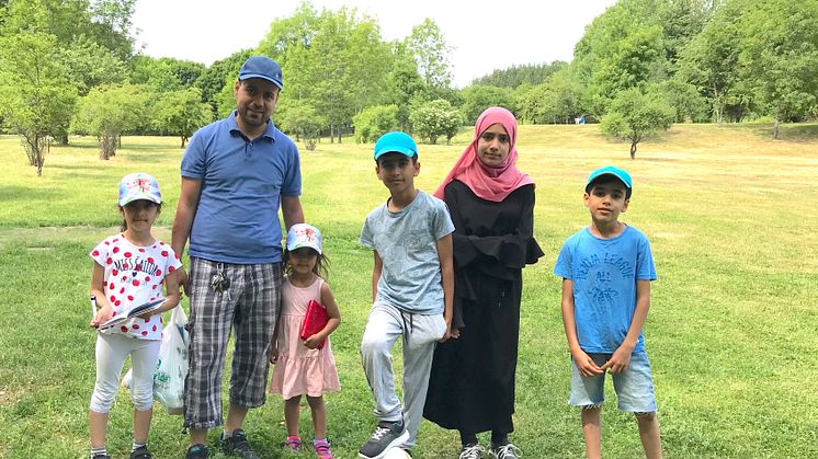 Nedre delen av den gröna oasen Järva DiscGolfPark där första etappen av Järva begravningsplats planeras att börja byggas nästa år.