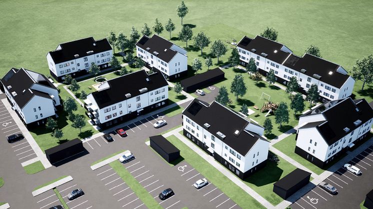 JSB bygger 102 nya bostäder för Nykvarnsbostäder