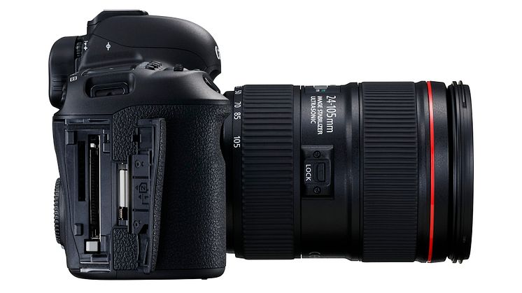 EOS 5D MkIV SIDE LEFT OUTPUT TERMINALS w EF 24-105mm