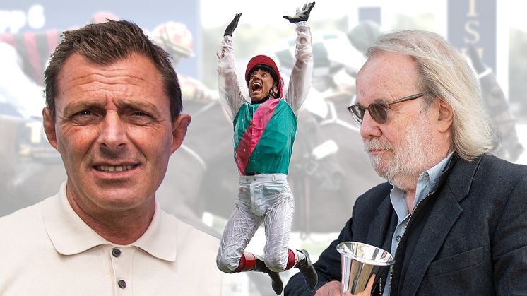 Frankie Dettori och Benny Andersson gästar Fredrik Johanssons bänk på Stockholm Cup-dagen.