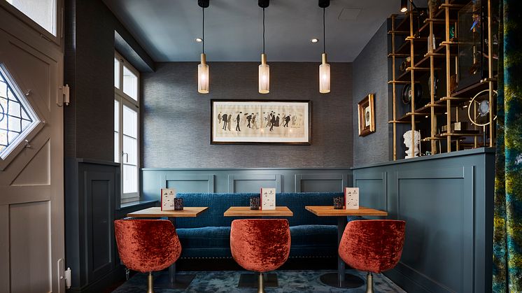 Seating at Spedition Hotel, Thun, Switzerland - hotel design by Stylt