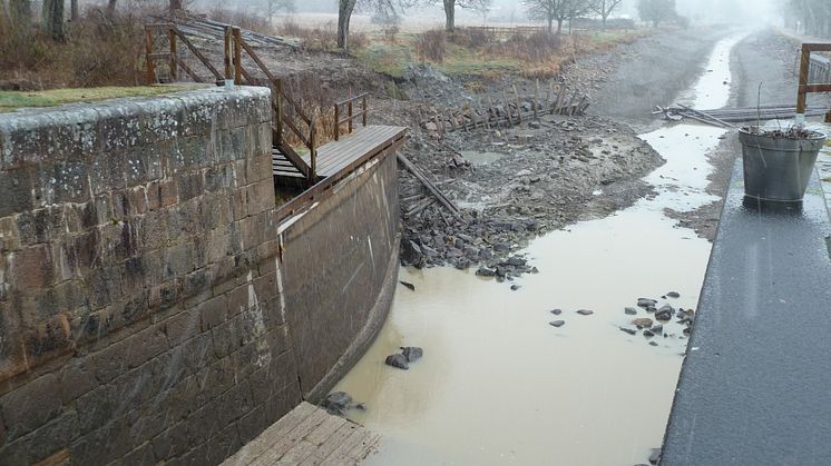 Jordskred vid Göta kanal