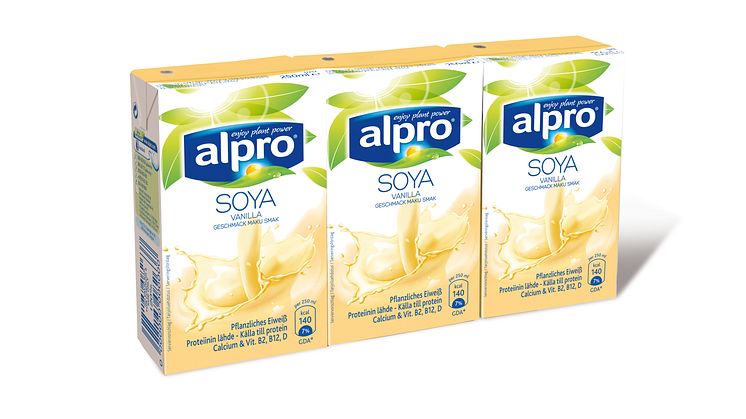 Alpro soyadrikk vanilje 3 x 250 ml