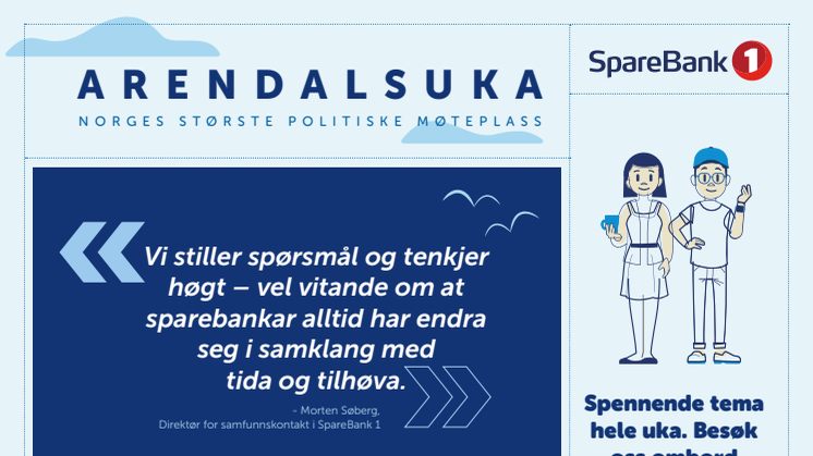 SpareBank 1 program Arendalsuka