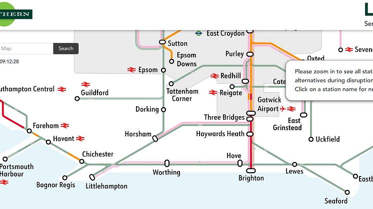 The Live Map function is now a permanent fixture on Southern's website, following a successful trial