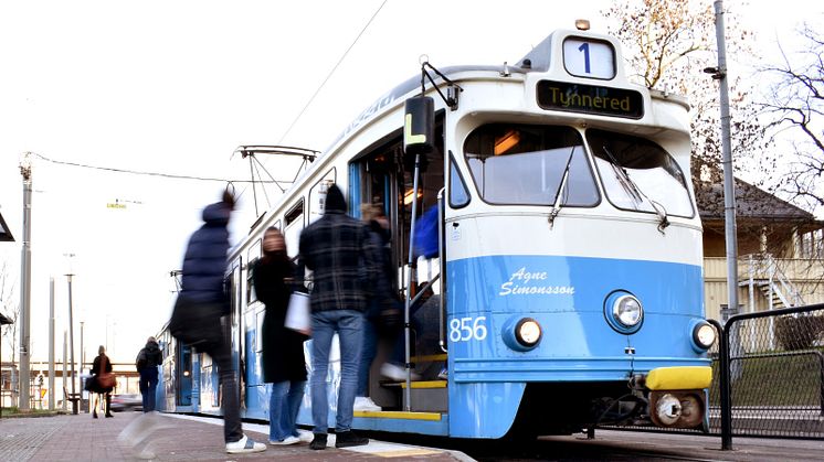 Spårvagnsmodell M29 har trafikerat Göteborgs gator sedan 1969.