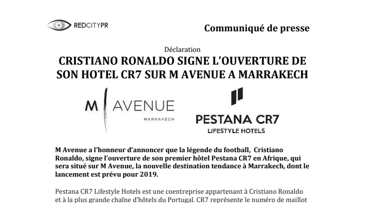 CRISTIANO RONALDO SIGNE L’OUVERTURE DE SON HOTEL CR7 SUR M AVENUE A MARRAKECH 