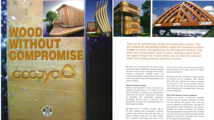 Accoya® Wood Is Featured In Landscape Forum Magazine 2013