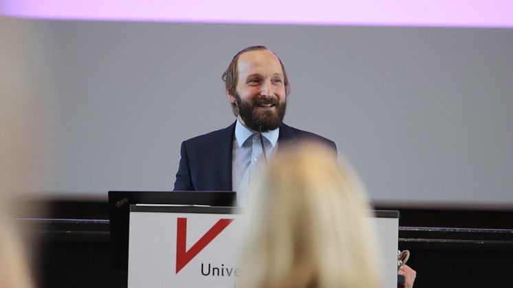 Dr. Stephan Kielblock bei seinem Impulsvortrag beim Barcamp an der Universität Vechta.