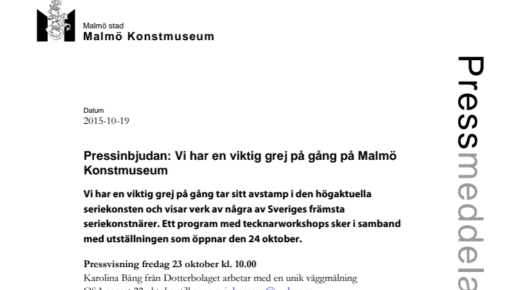 Pressvisning: Malmö Konstmuseum har en viktig grej på gång
