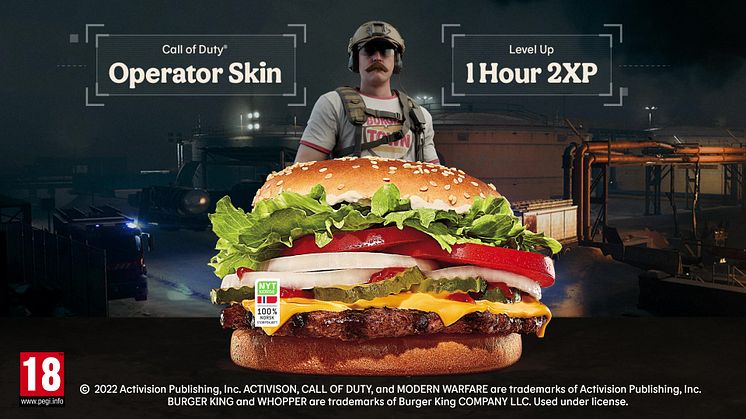 Burger King Operator i Call of Duty Modern Warfare 2