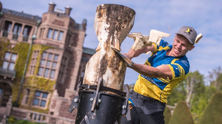 Ferry Svan på Tjolöholms Slott inför Champions Trophy den 25 maj. Foto: STIHL TIMBERSPORTS®