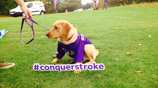 Poppy shows support of 'Together We Can Conquer Stroke' at Resolution Run in Glasgow