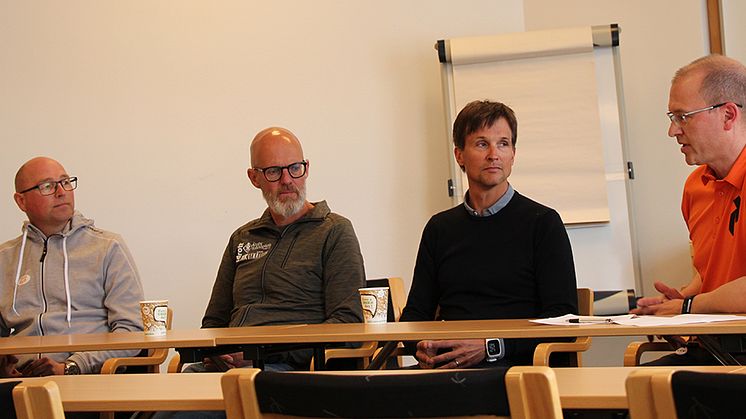 Samarbetet  kring Team Sparbanken Nord: Joakim Abrahamsson Piteå Elit, Ulf Karlsson Älvsby folkhögskola, Niklas Jonsson Strömnäs Gif och Gunnar Eikeland Sparbanken Nord.