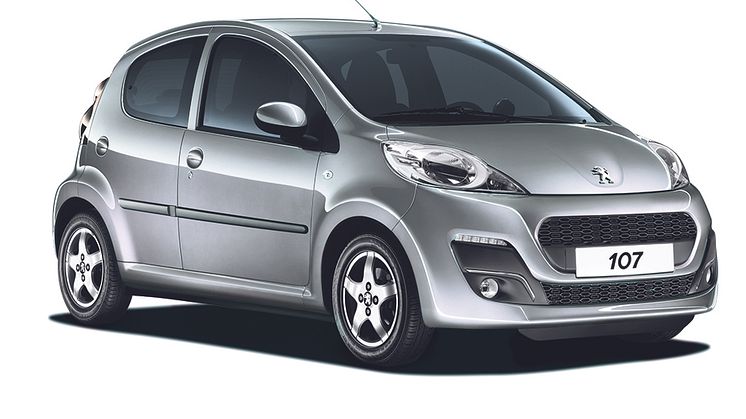 Peugeot 107 til 495 kr. i mdr.