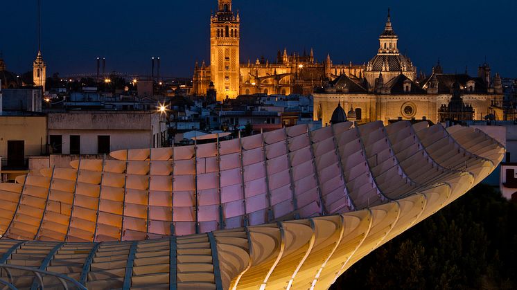 View of the Cathedral from Metropol Parasol