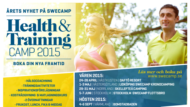 Hälsoprofiler ger en försmak av "Health & Training Camp 2015"
