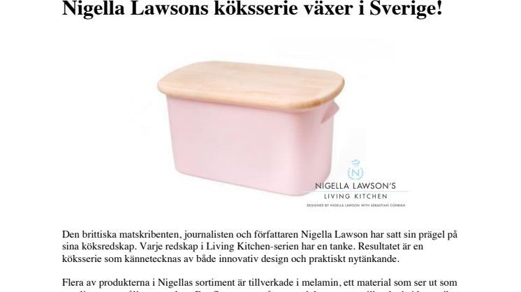 Nigella Lawsons köksserie växer i Sverige!