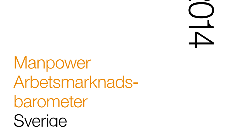Rapport Manpower Arbetsmarknadsbarometer kvartal 3 2014