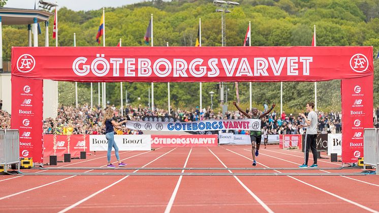 ​Gichia and Kimining winners of the 40th Göteborgsvarvet Half Marathon